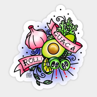 Guac & Roll Sticker